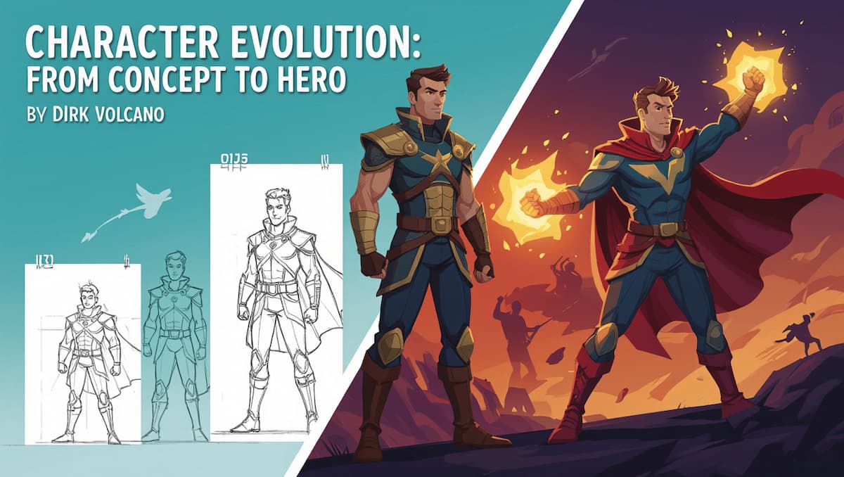 character evolution from concept to hero